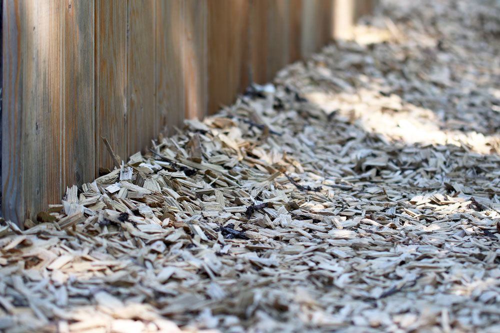 Rindenmulch im Garten