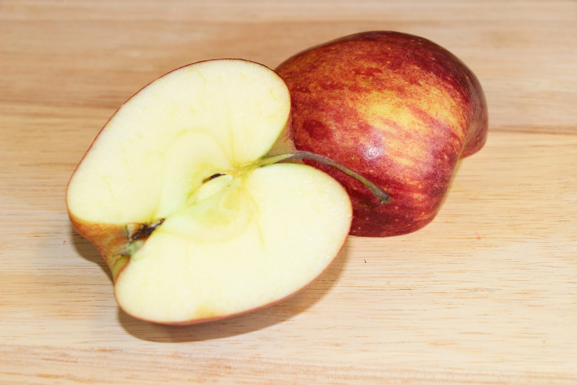 Aufgeschnittener Apfel