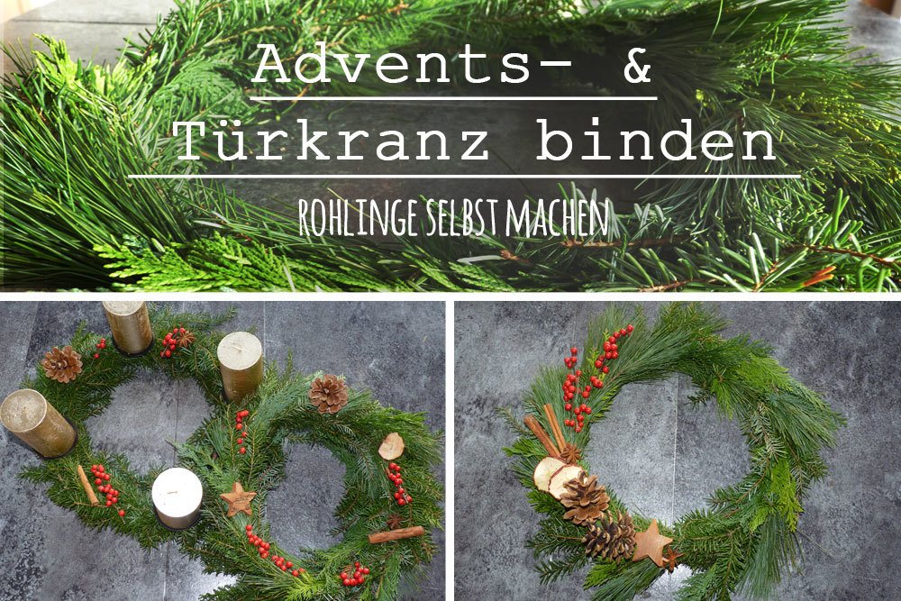 Adventskranz binden