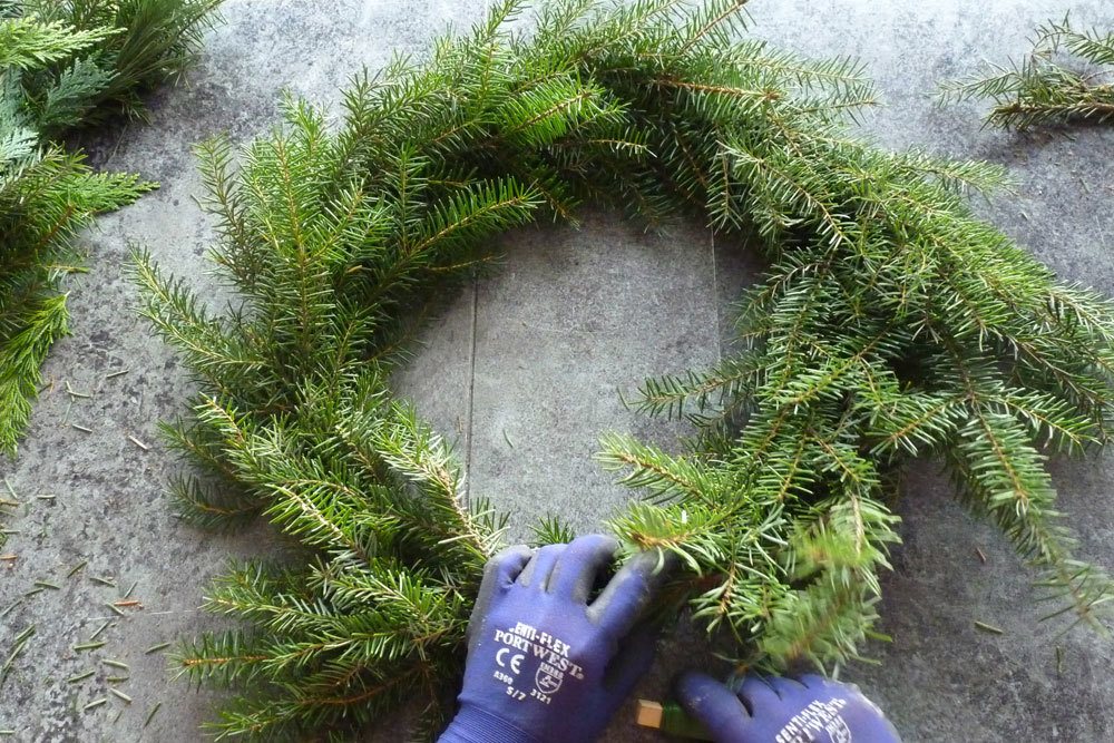 Adventskranz ohne Rohling