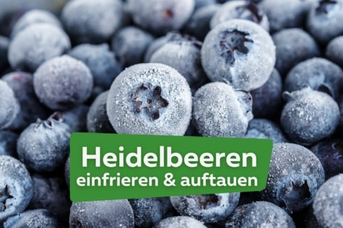 Heidelbeern eifrieren und auftauen Titel