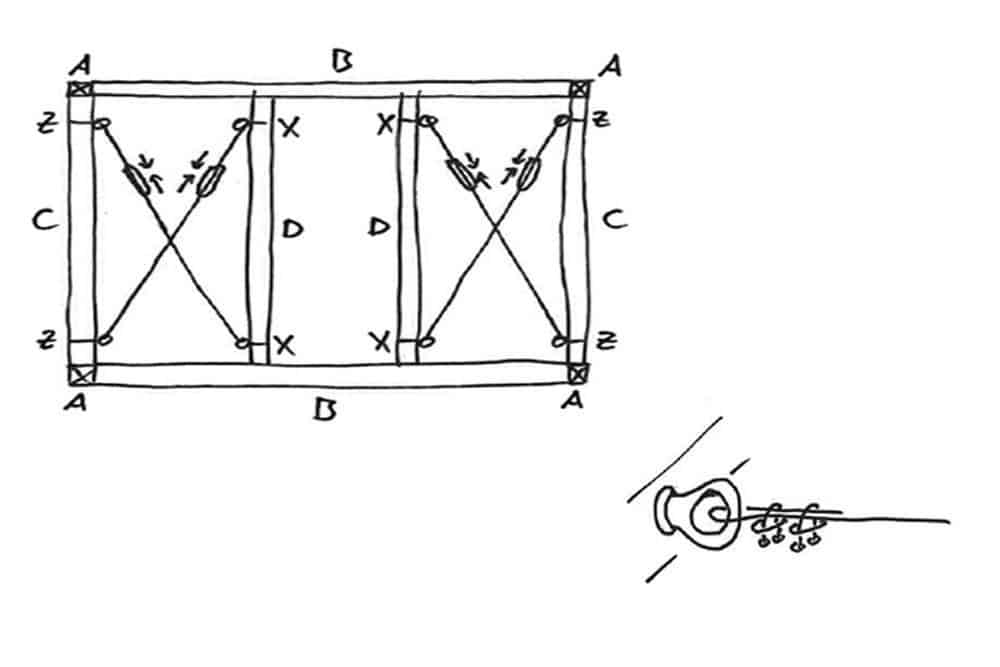 Pergola_Drähte spannen