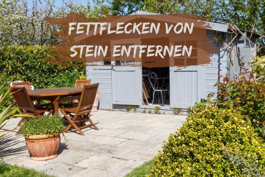 Terrasse: Fettflecken von Stein entfernen