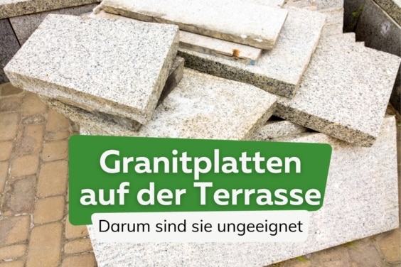 Granitplatten auf der Terrasse