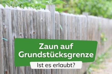 Darf ich einen Zaun auf die Grundstücksgrenze setzen?