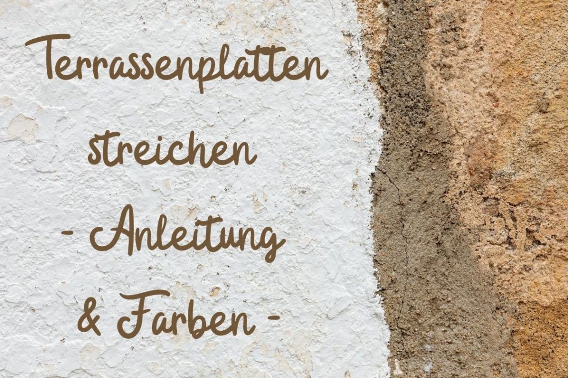 Terrassenplatten streichen - Titel