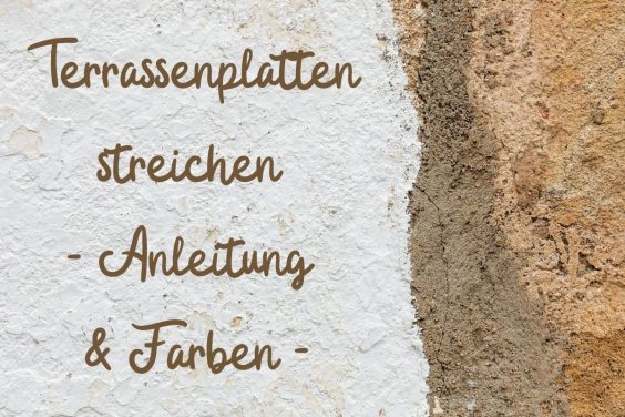 Terrassenplatten streichen - Titel