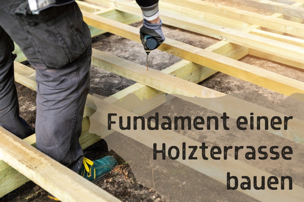 Fundament einer Holzterrasse bauen - Titel