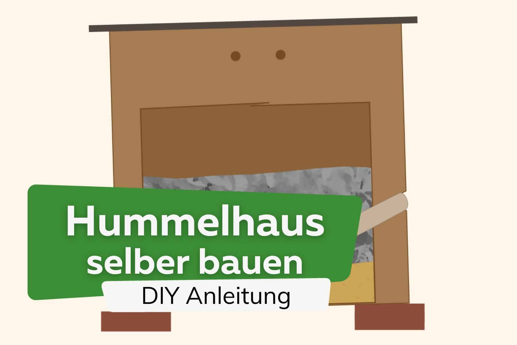 Hummelkasten selbst bauen: DIY-Hummelhaus