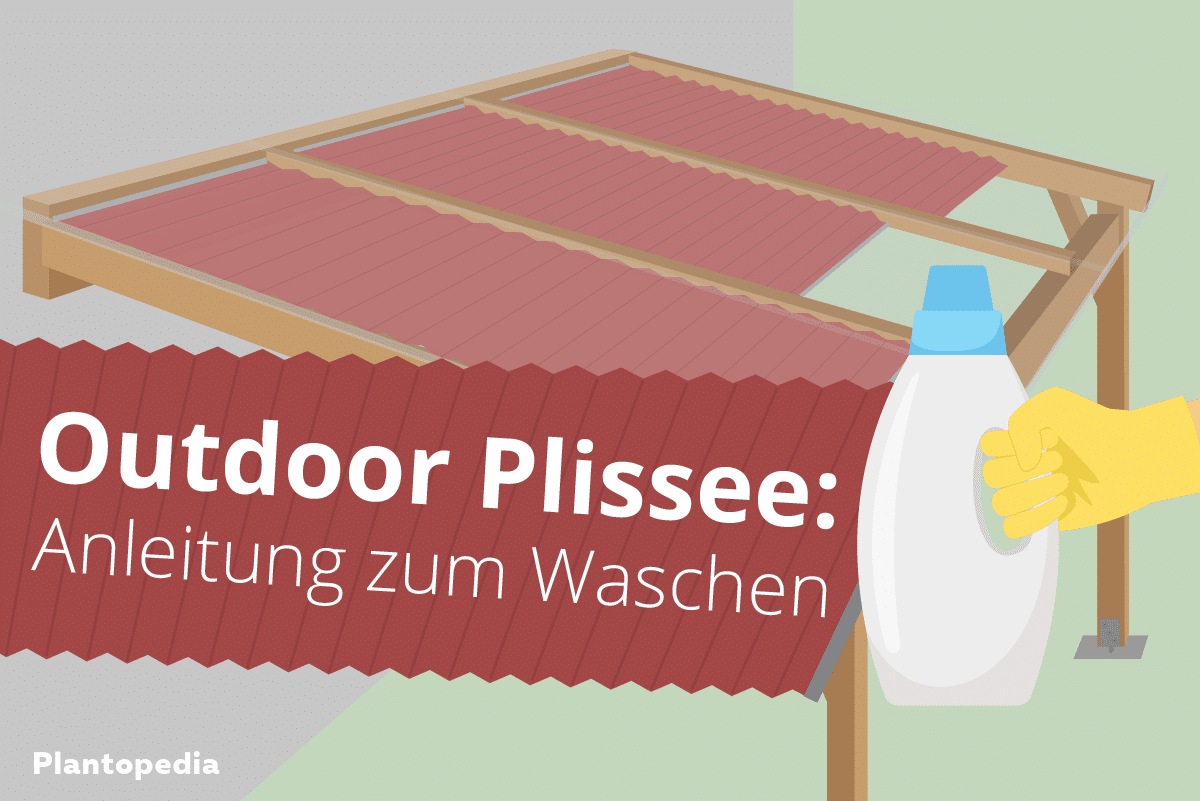 Outdoor Plissee waschen