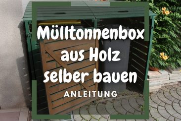 Mülltonnenbox aus Holz