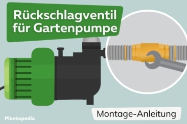 Rückschlagventil für Gartenpumpe einbauen