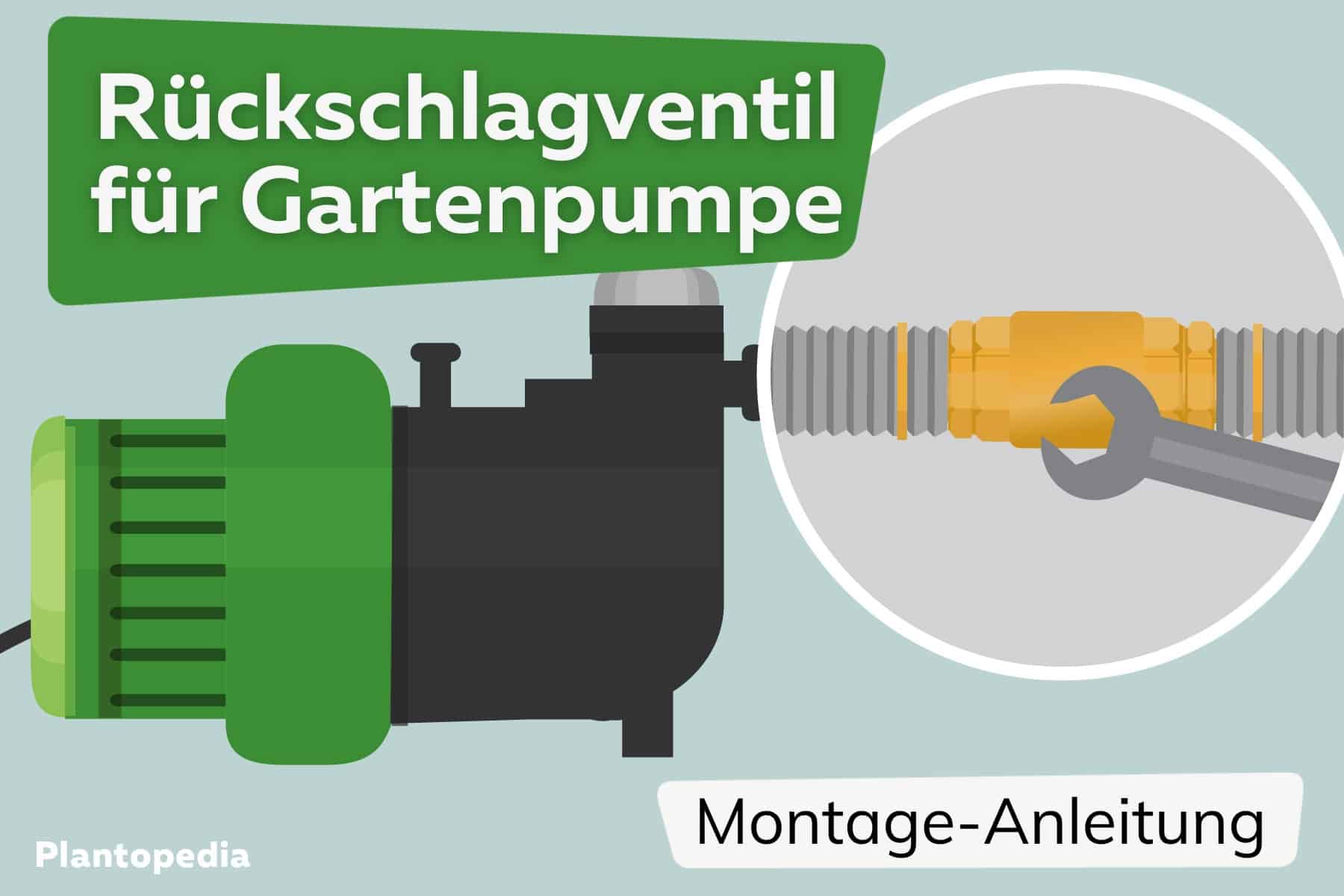 Rückschlagventil für Gartenpumpe einbauen