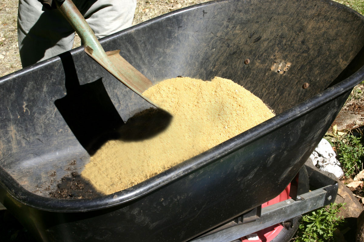 Rasen sanden - Wie viel Sand auf einen Quadratmeter?