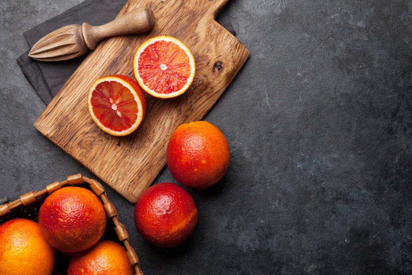 Blutorange (Citrus × sinensis 'Blood orange')