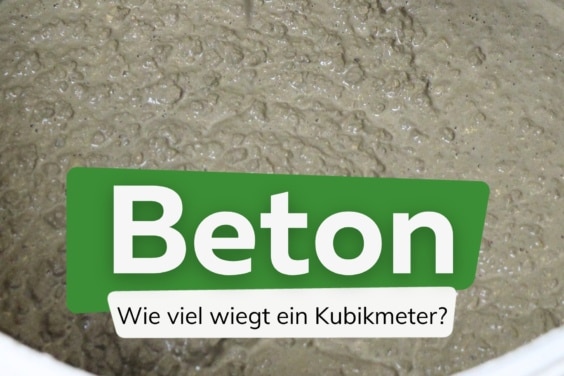 Wie viel wiegt 1 Kubikmeter m³ Beton in kg?