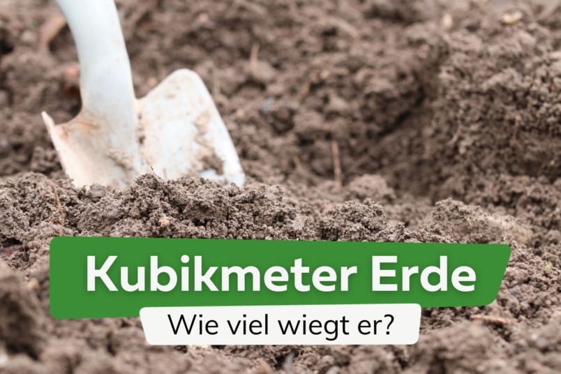 Wie viel ist ein Kubikmeter (m³) Erde in kg?