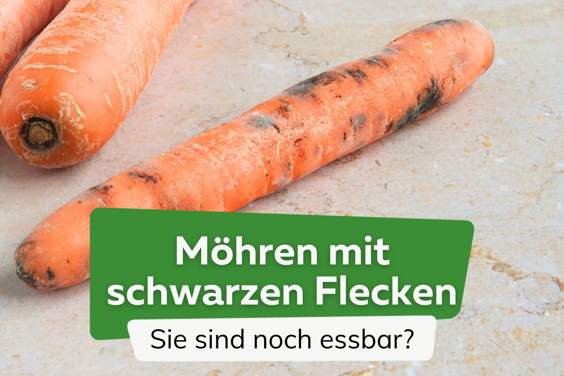 Schwarze Flecken an Möhren: sind sie noch essbar?