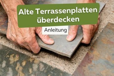 Alte Terrassenplatten überdecken Titel