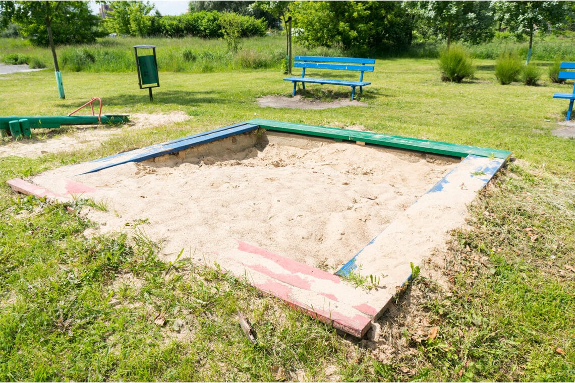 Sandkasten im Park