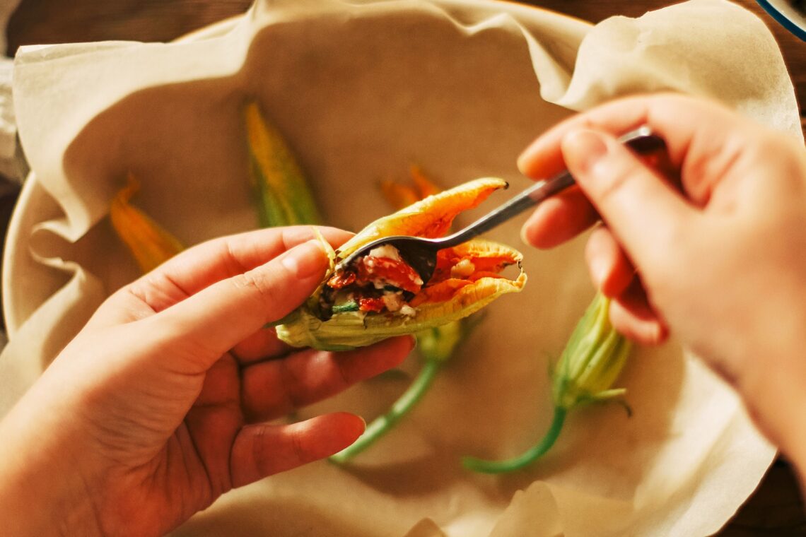 Zucchiniblüten zubereiten