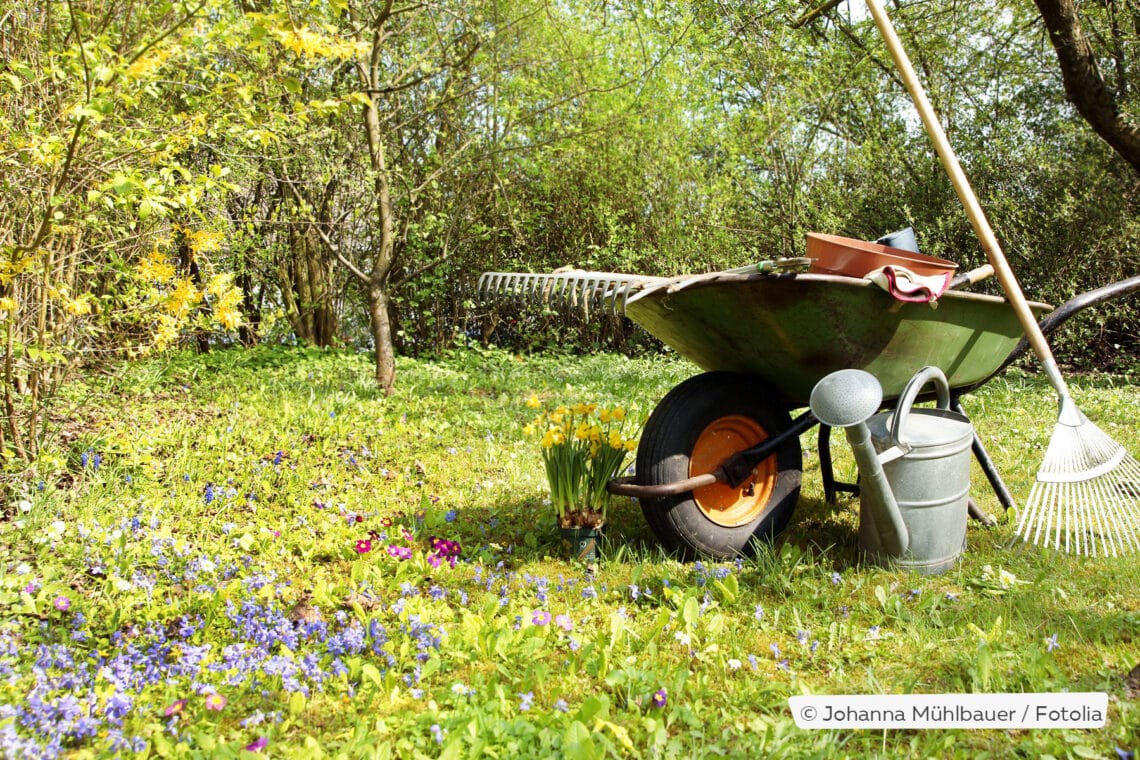 Gartenarbeit im April