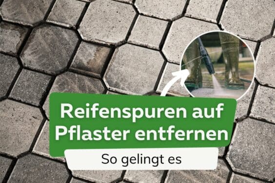 Reifenspuren auf Pflaster entfernen