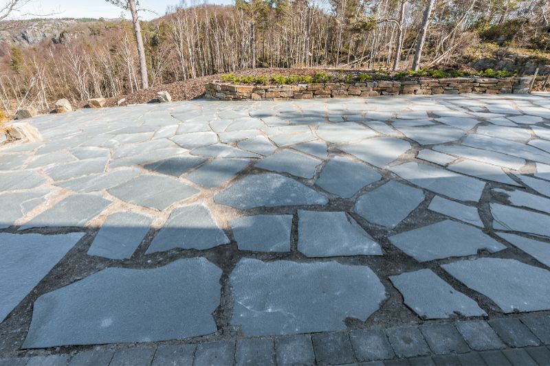 Schieferplatten Terrasse