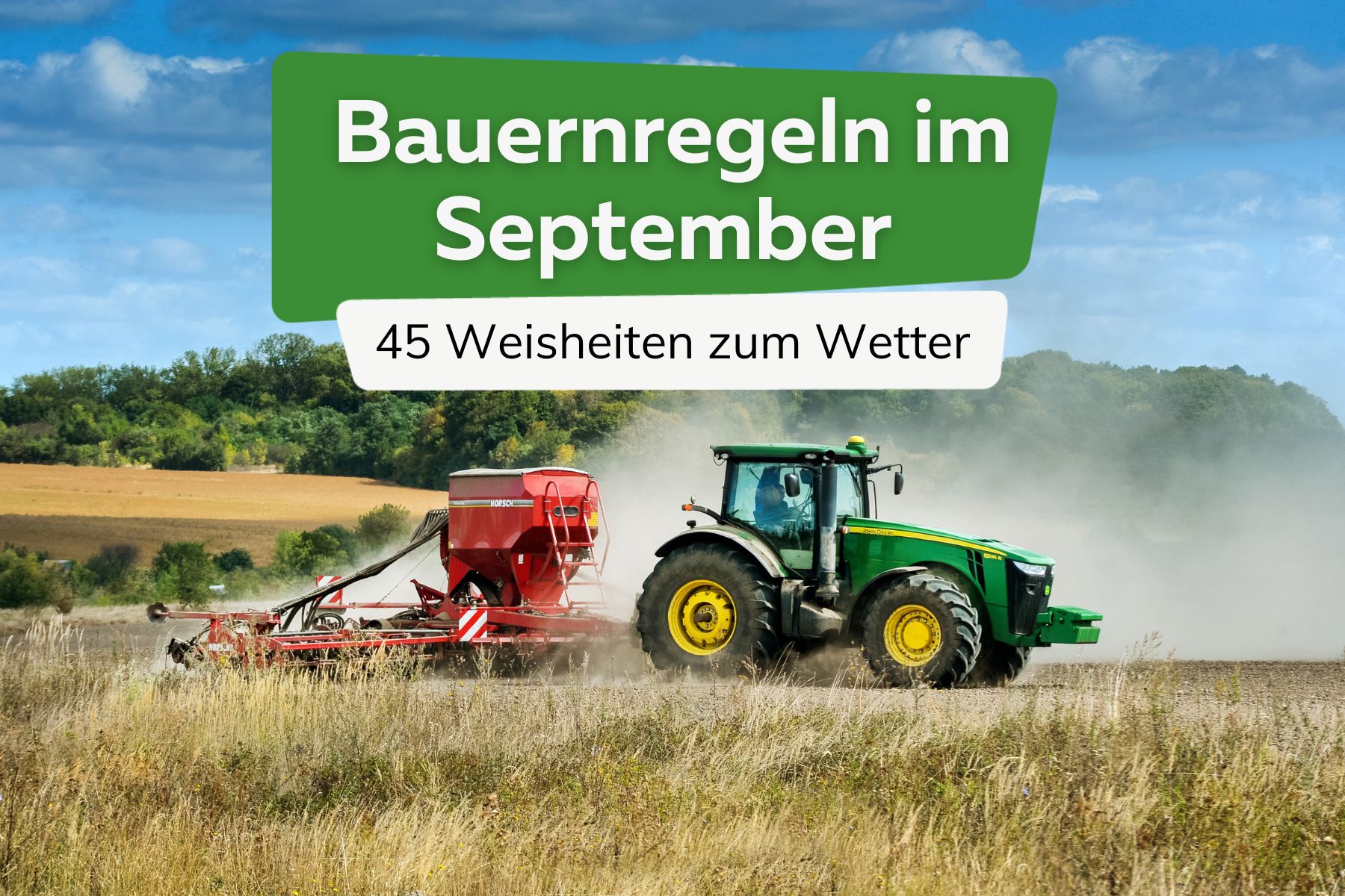 Bauernregeln im September