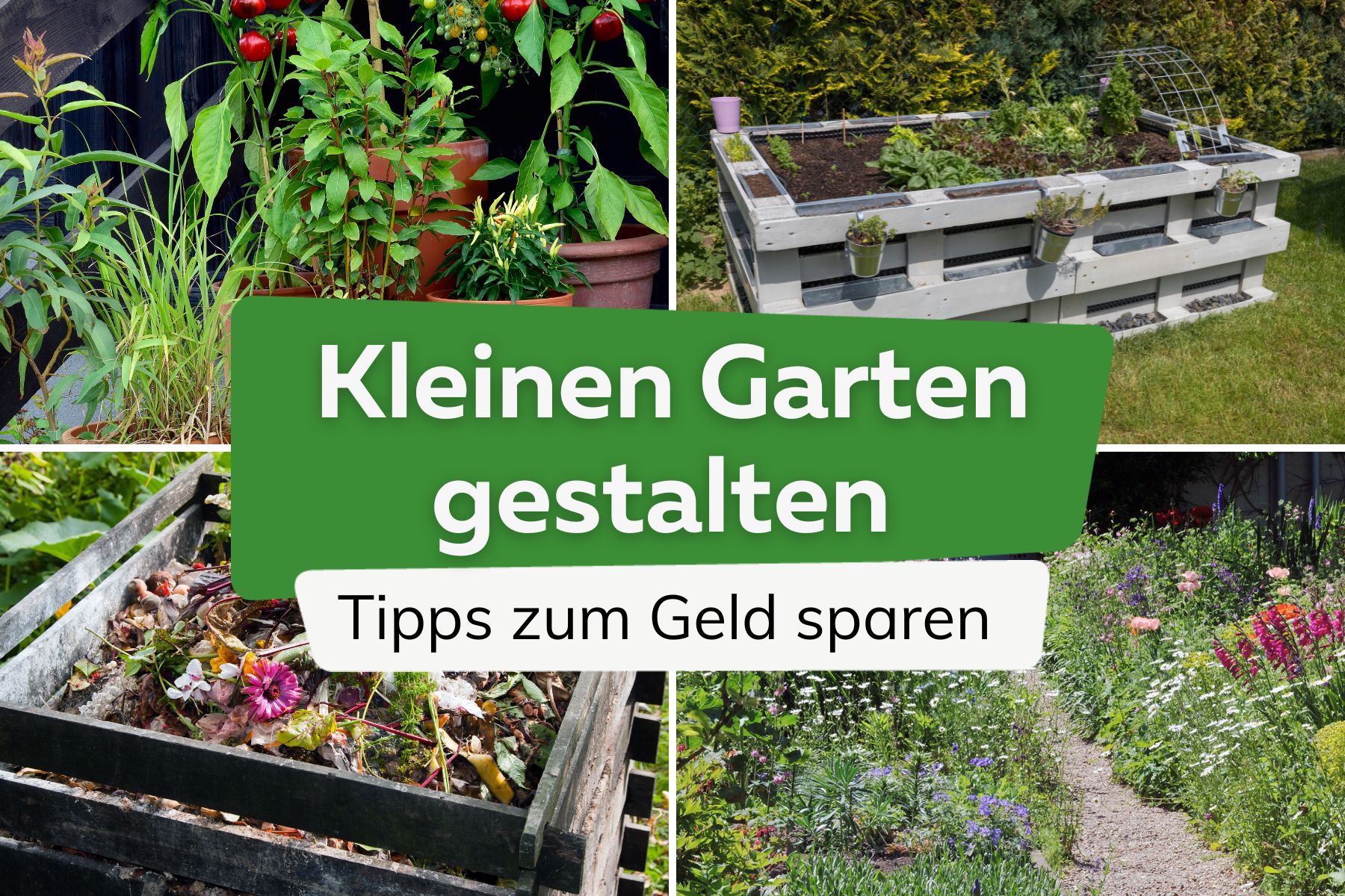 Kleinen Garten gestalten mit wenig Geld: 20 Tipps