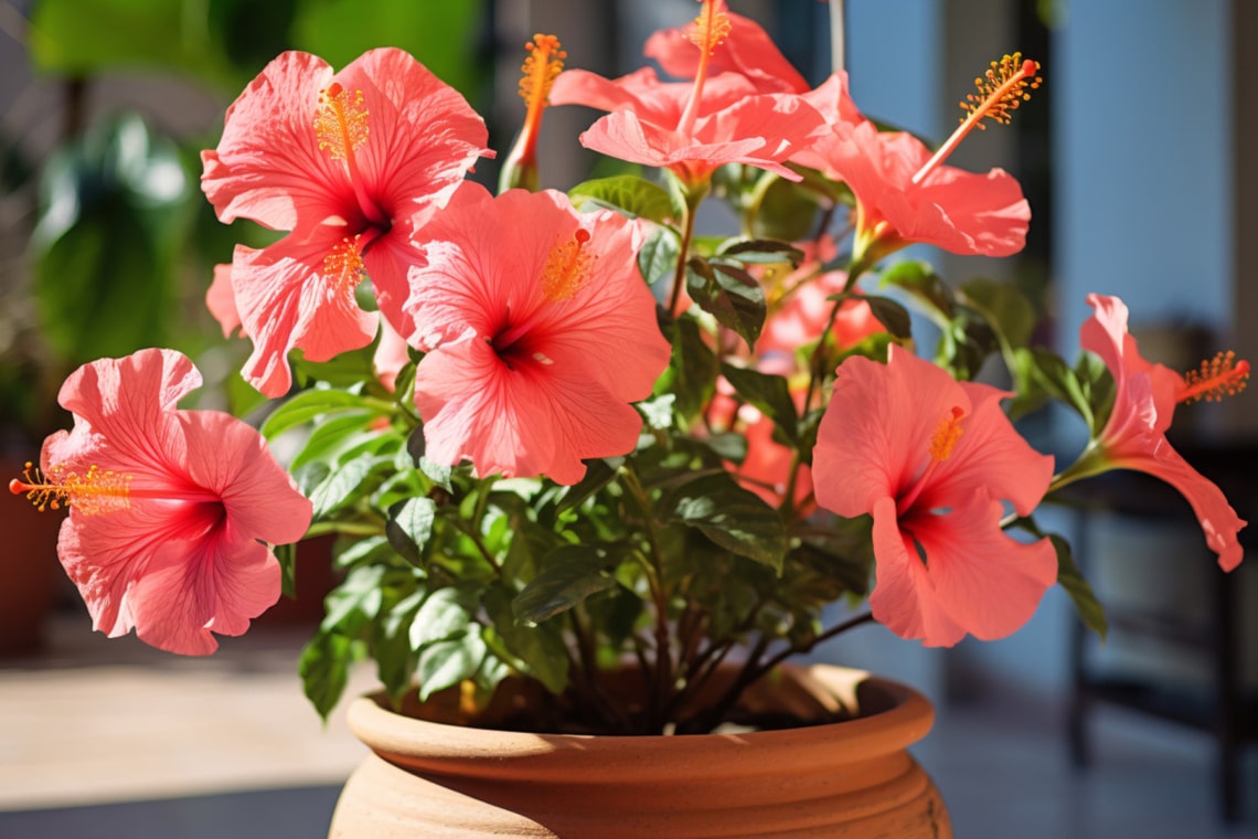 Hibiskus im Kübel